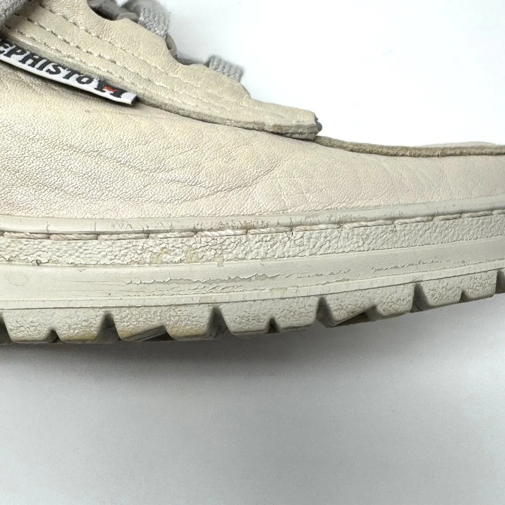 Mephisto Trampolins Air-Relax Beige Leather Walking Shoes Womens 8 US 5.5 EUR